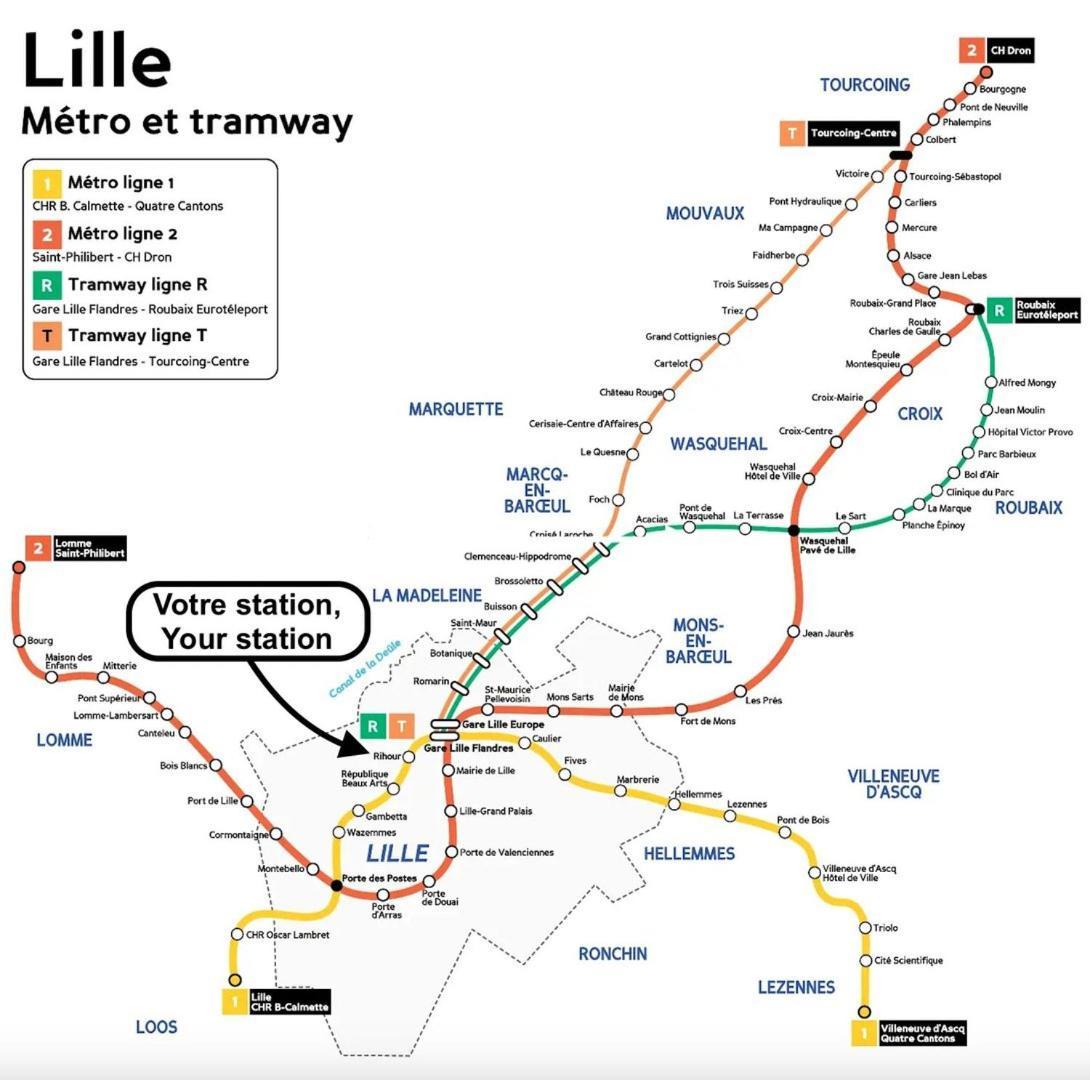 Lille Centre - Nice Flat With Terrace! Luaran gambar